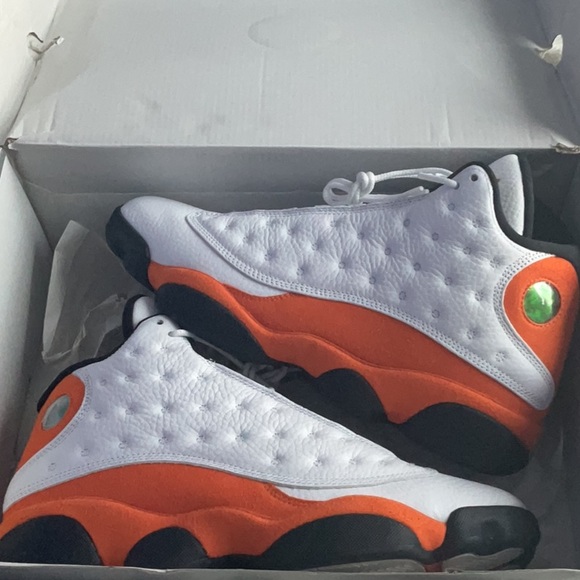 Jordan Athletic Shoes - Gray with Red Logo